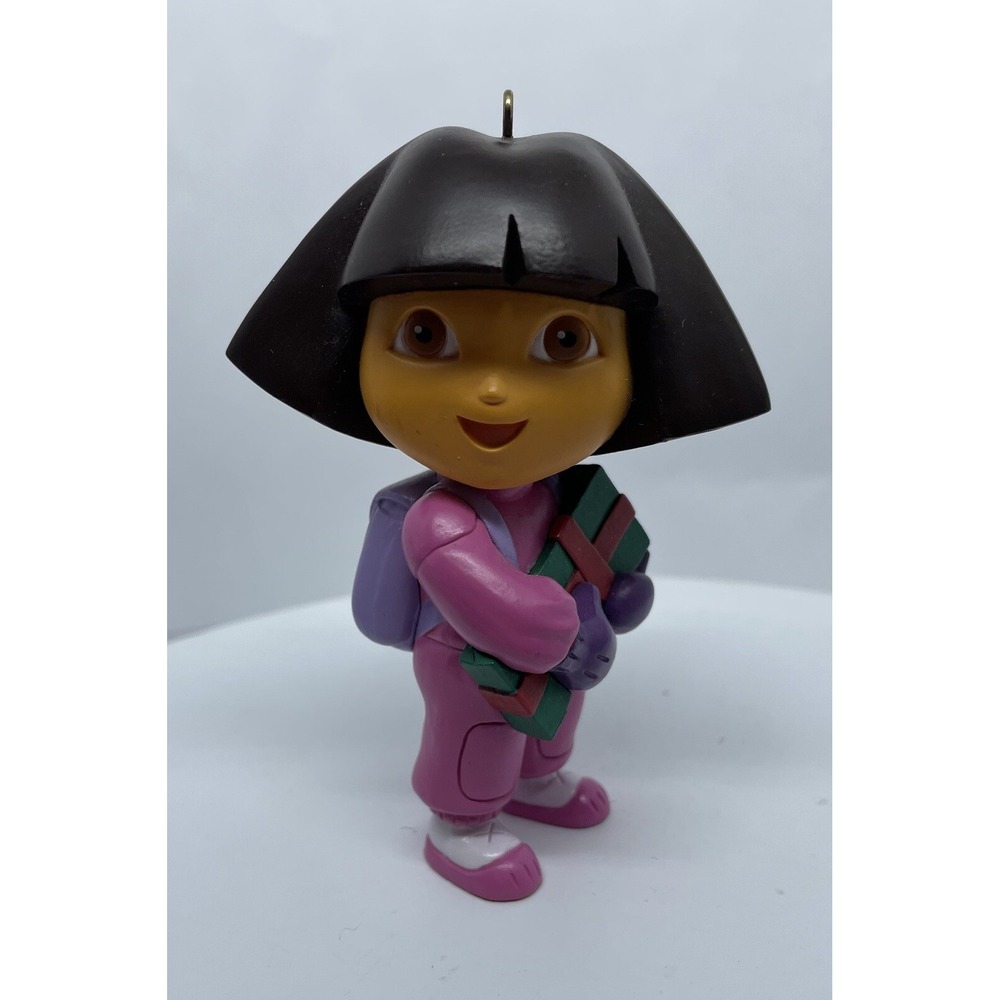 Dora the Explorer with Backpack Holiday Christmas Ornament‎ 4" Resin Nick Jr